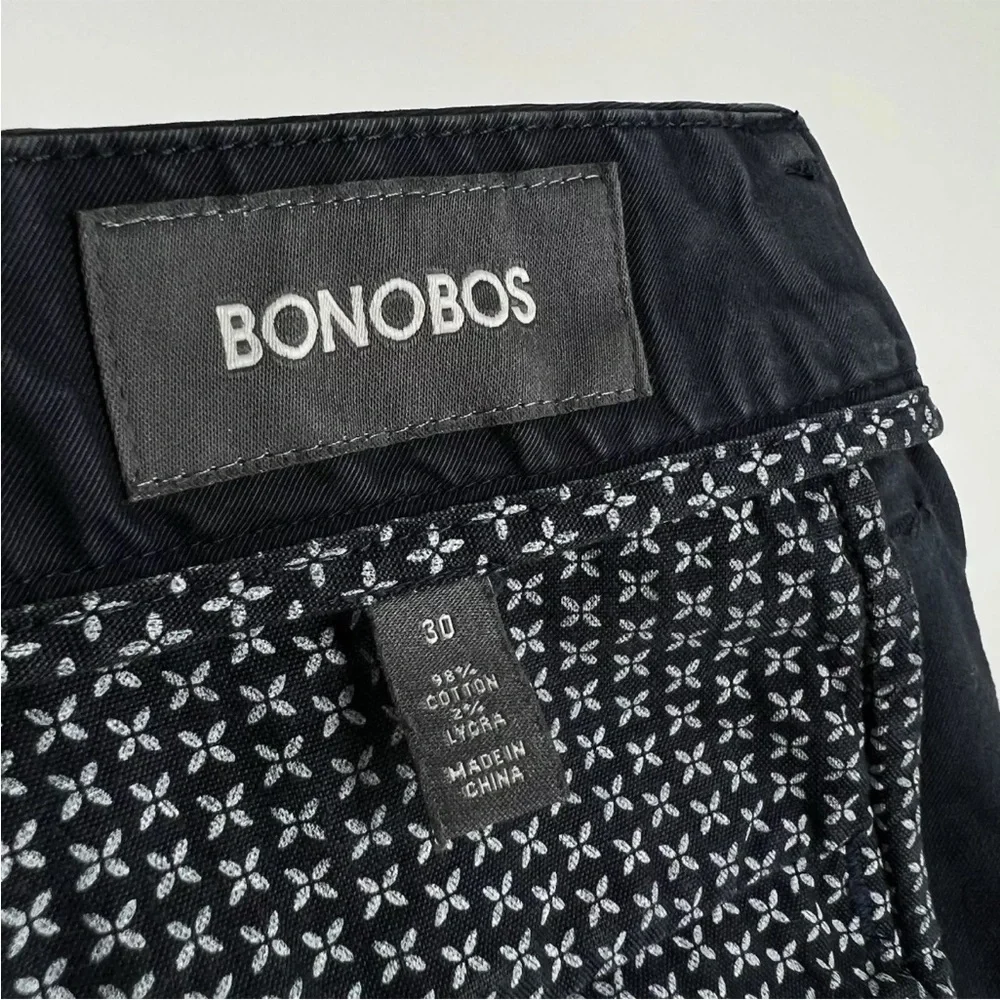 Bonobos Shorts Mens Size 30 Navy Chinos Classic Stretch Cotton Broken-in 11in